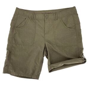 The North Face Horizon Roll Up Women’s Olive Shorts Size 12 Walking Camping